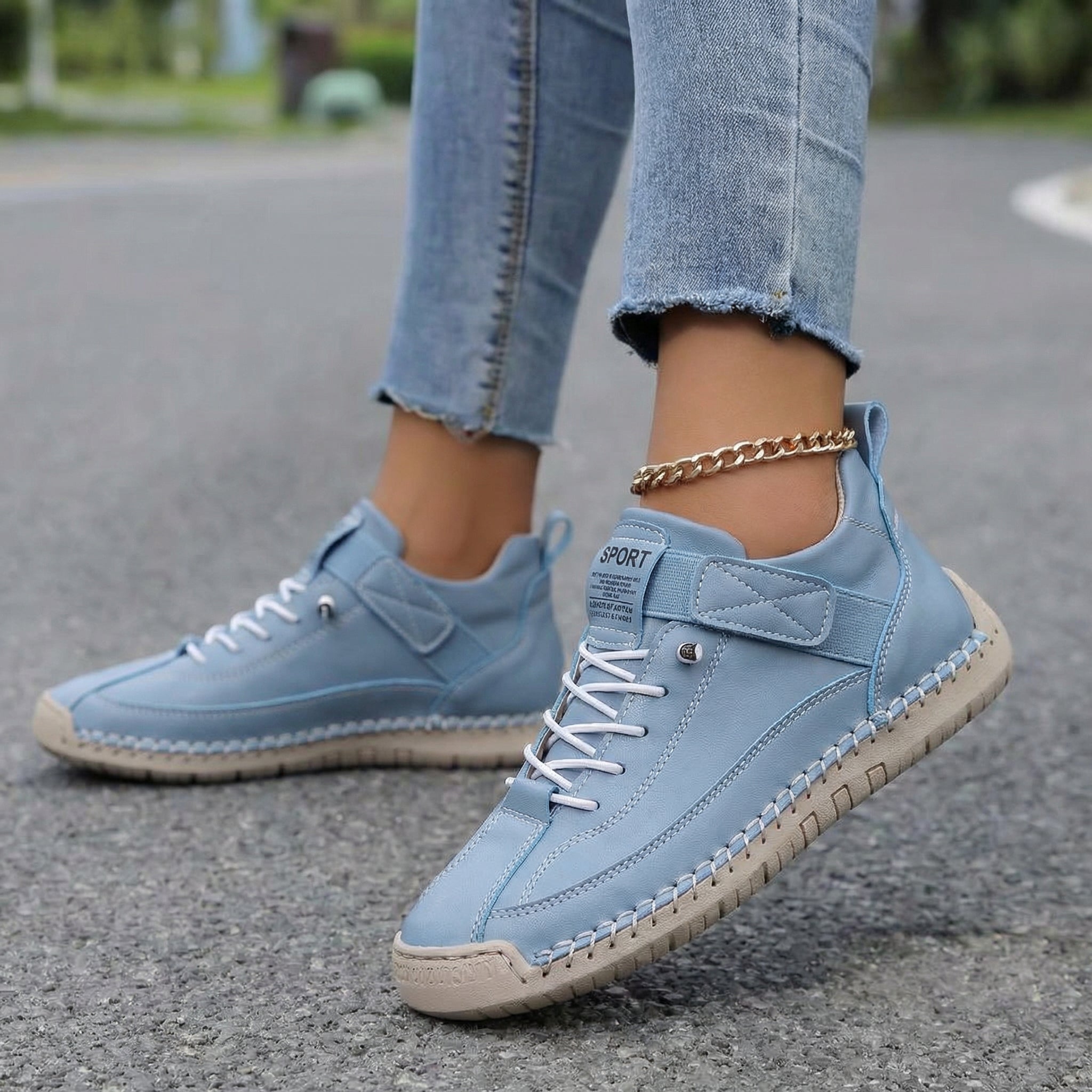 Orthopedic Slip-On Sneakers with Arch Support for All-Day Comfort