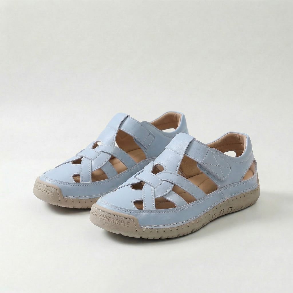 Lightweight Open Toe Summer Sandals with Cushioned Arch Support