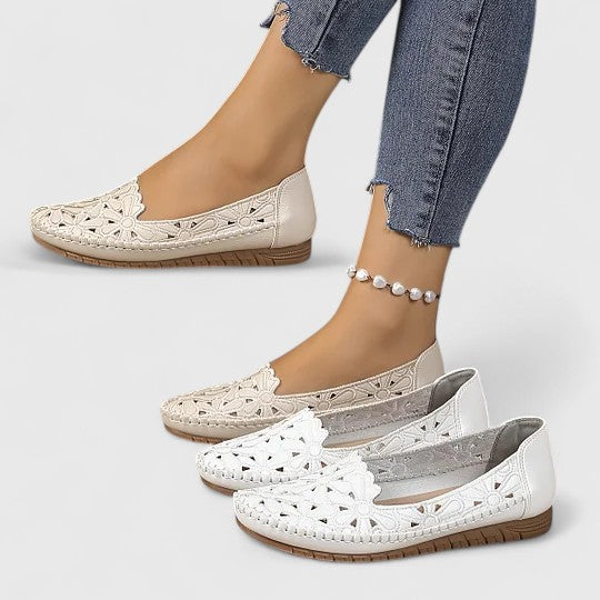 Perforated Slip-On Flats for Women – Lydia