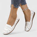 Perforated Slip-On Flats for Women – Lydia