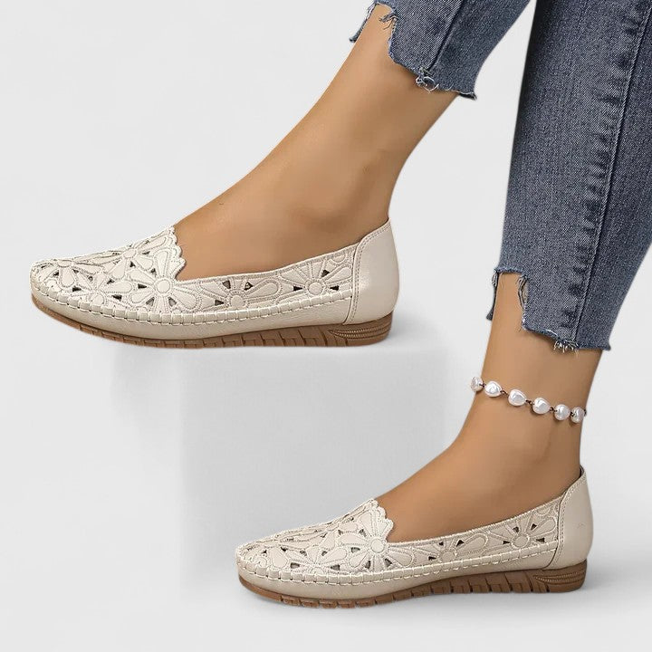 Perforated Slip-On Flats for Women – Lydia