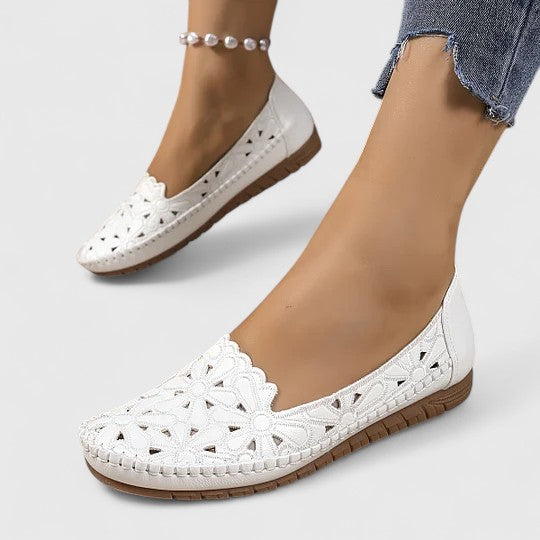 Perforated Slip-On Flats for Women – Lydia