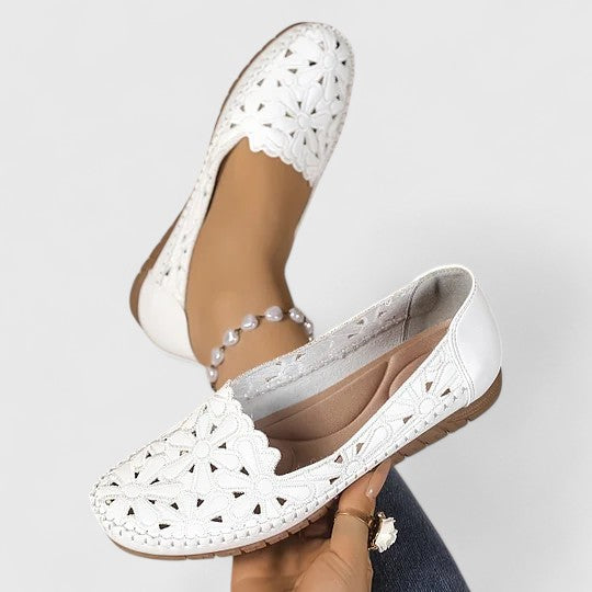 Perforated Slip-On Flats for Women – Lydia