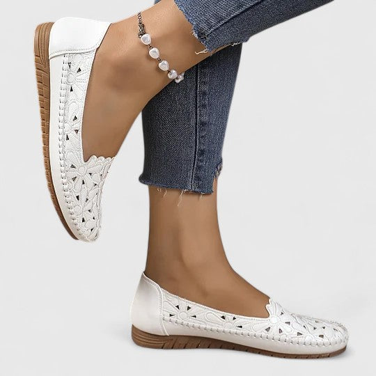 Perforated Slip-On Flats for Women – Lydia