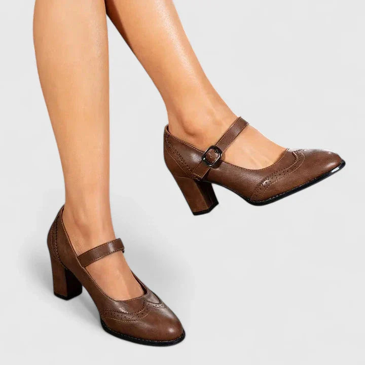 Mary Jane Block Heel Shoes for Women – Meredith