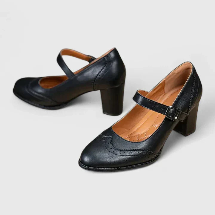 Mary Jane Block Heel Shoes for Women – Meredith