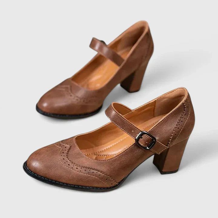 Mary Jane Block Heel Shoes for Women – Meredith