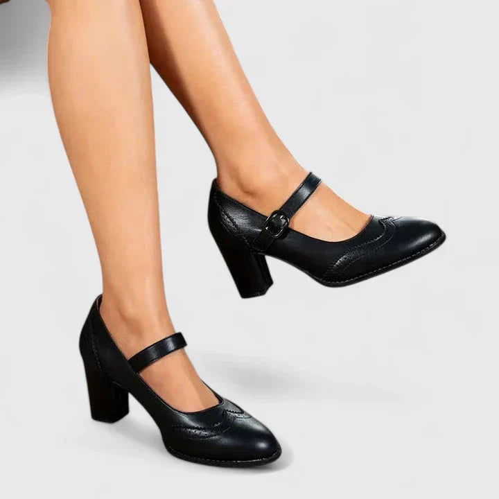 Mary Jane Block Heel Shoes for Women – Meredith