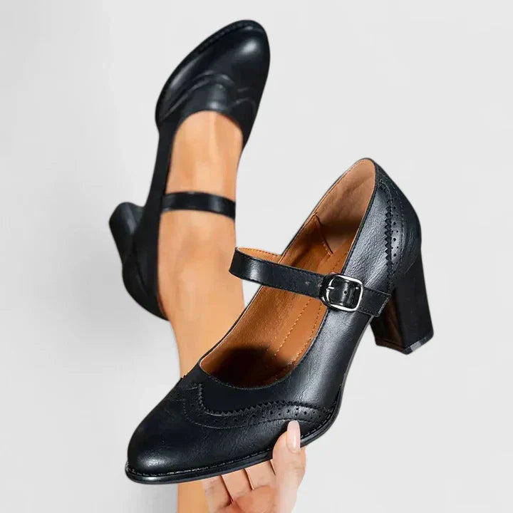 Mary Jane Block Heel Shoes for Women – Meredith