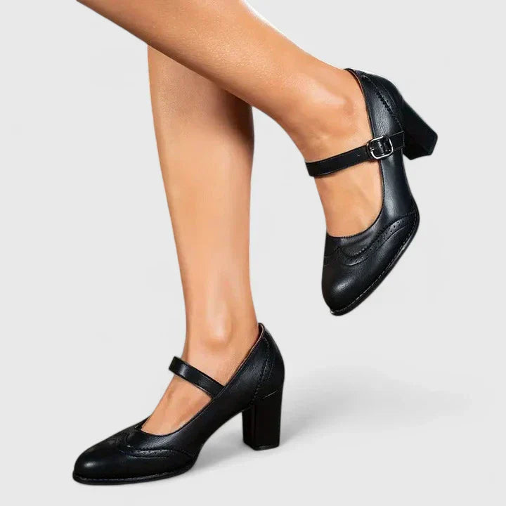 Mary Jane Block Heel Shoes for Women – Meredith