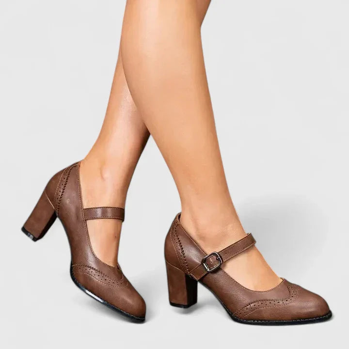 Mary Jane Block Heel Shoes for Women – Meredith