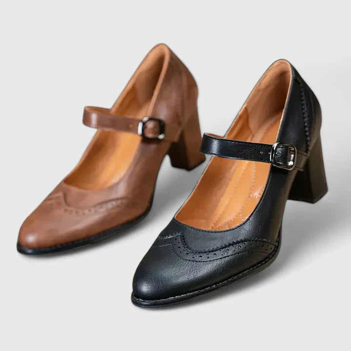 Mary Jane Block Heel Shoes for Women – Meredith