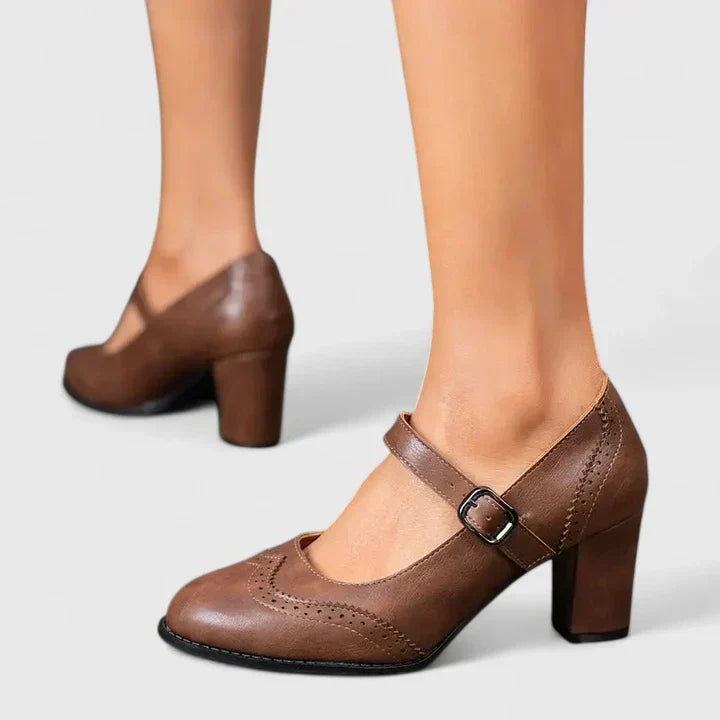 Mary Jane Block Heel Shoes for Women – Meredith