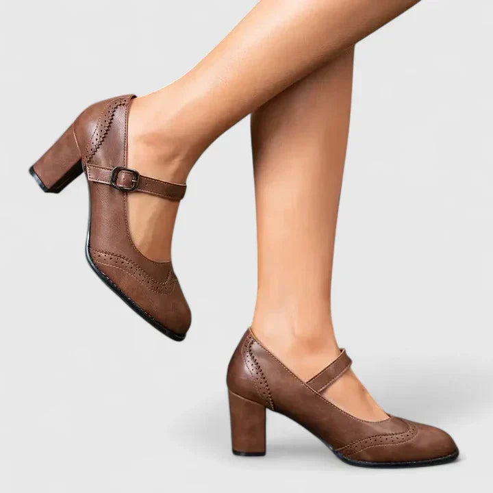 Mary Jane Block Heel Shoes for Women – Meredith