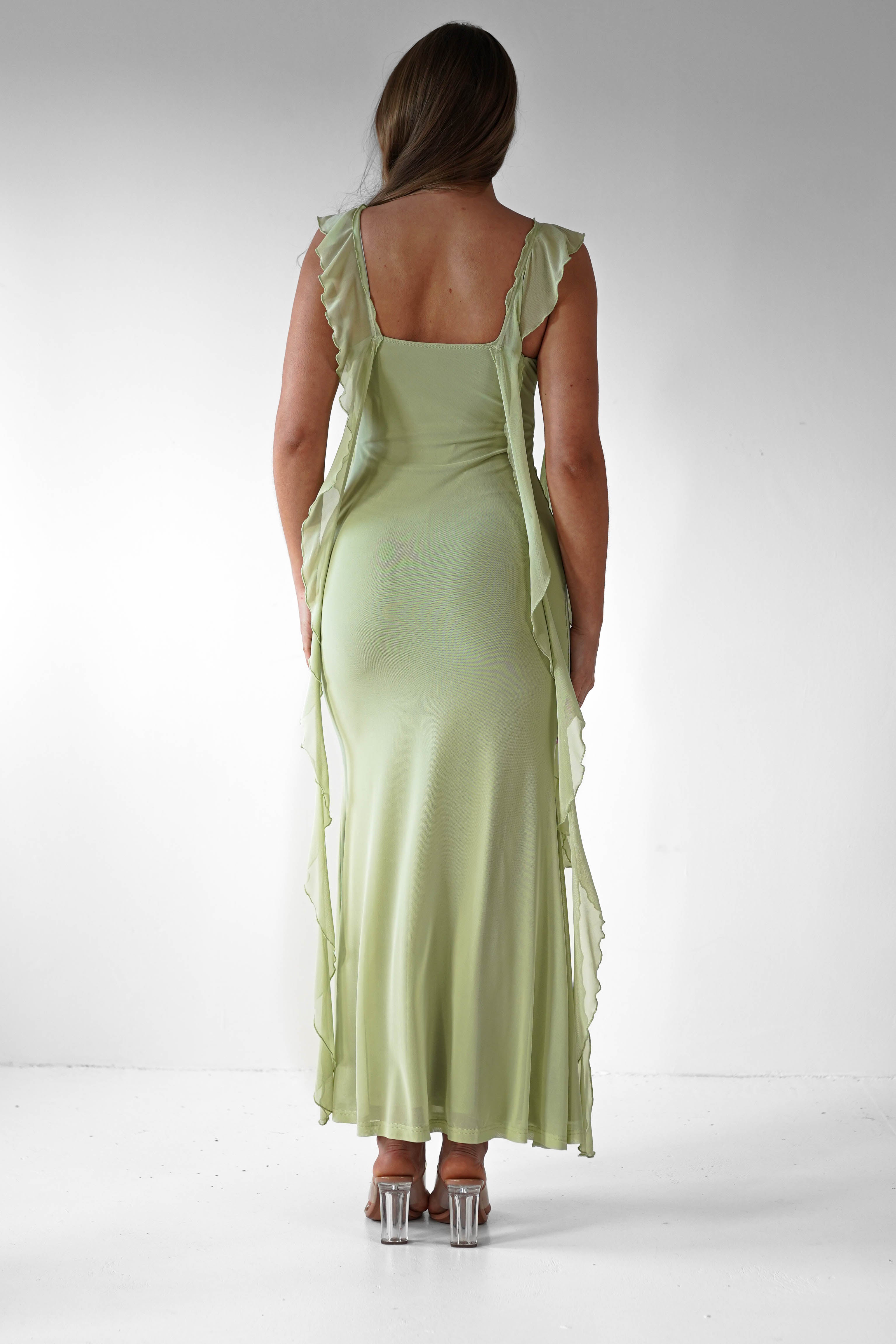 Ruffle Midaxi Dress for Effortless Elegant Style