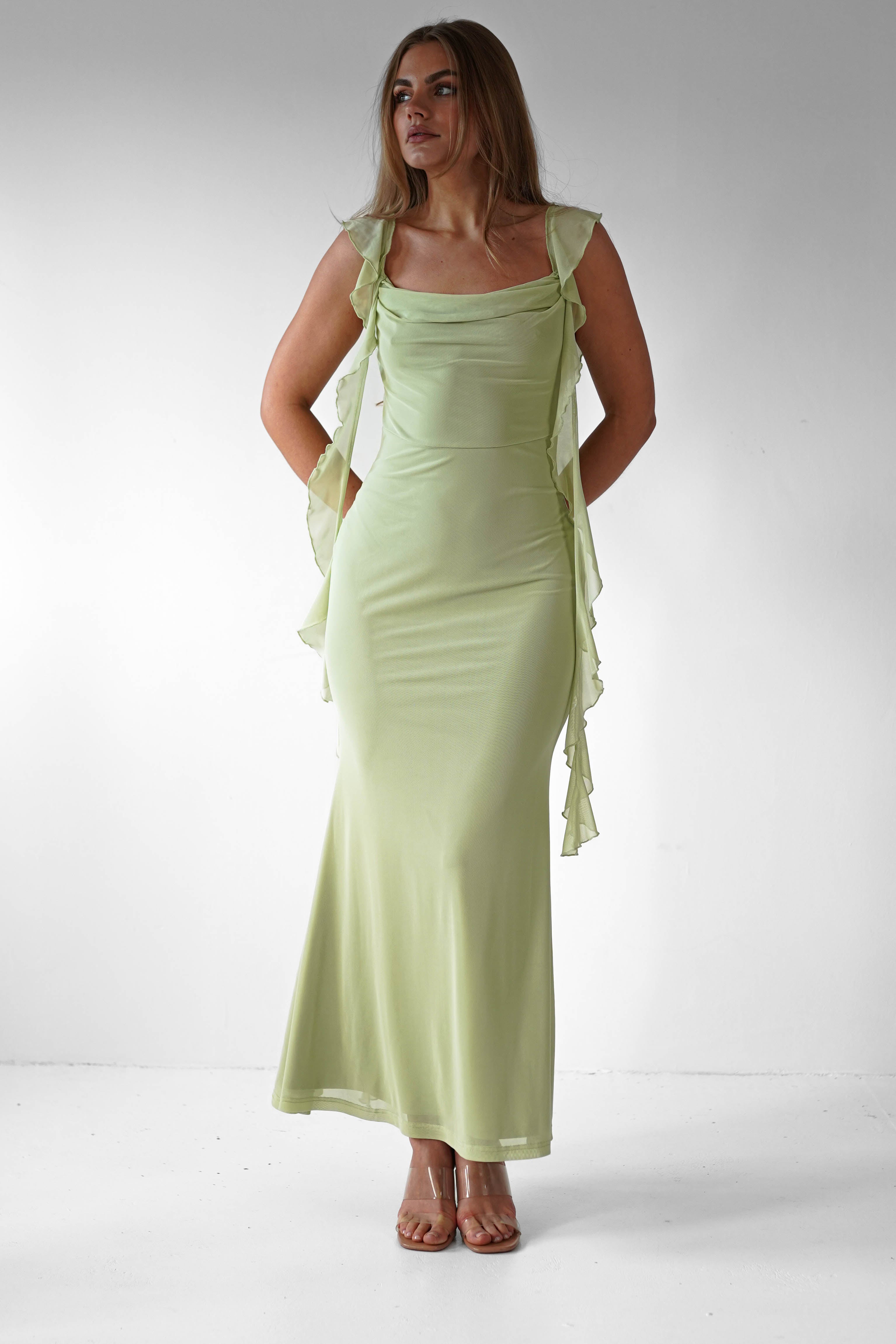 Ruffle Midaxi Dress for Effortless Elegant Style