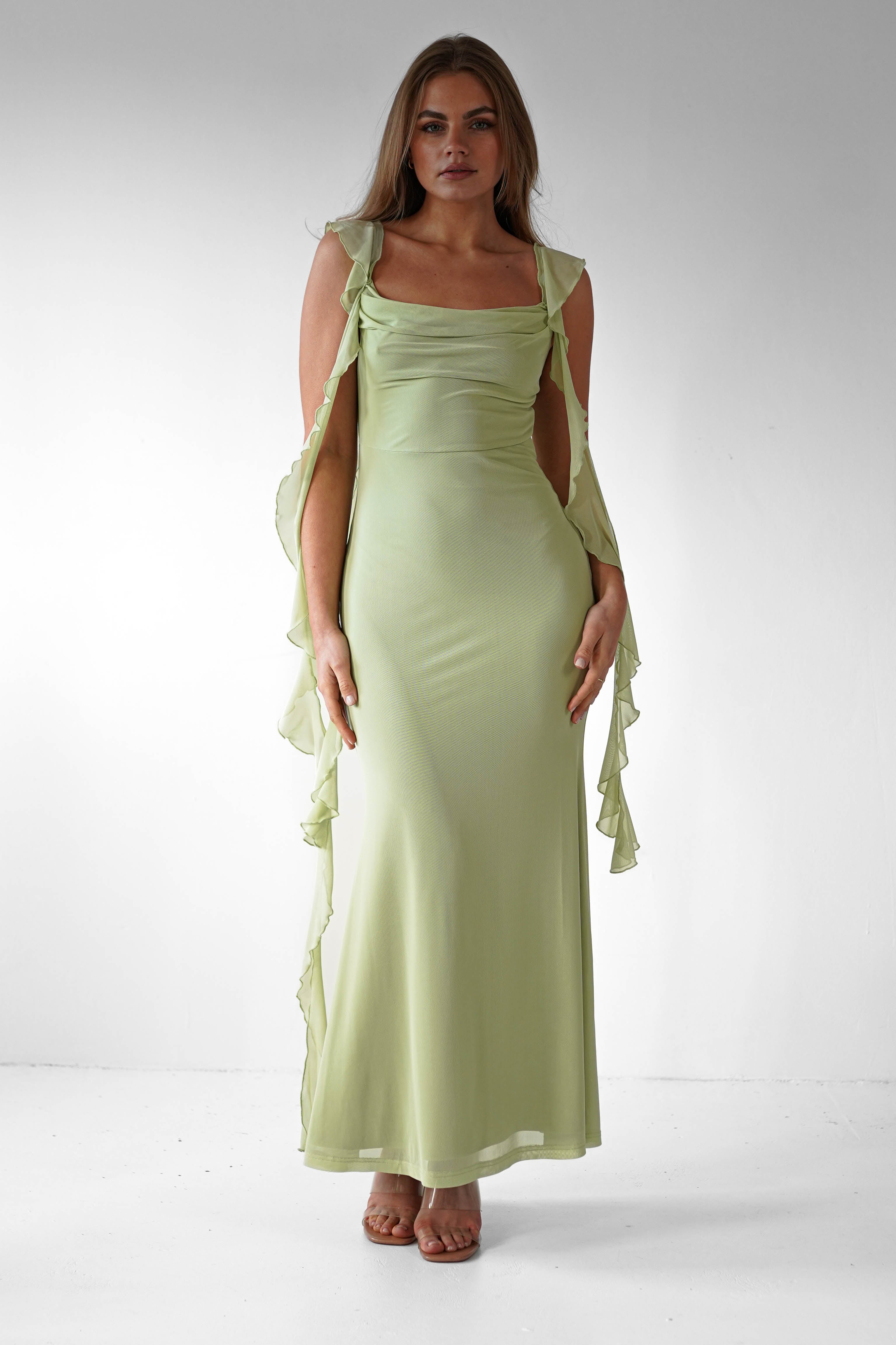 Ruffle Midaxi Dress for Effortless Elegant Style