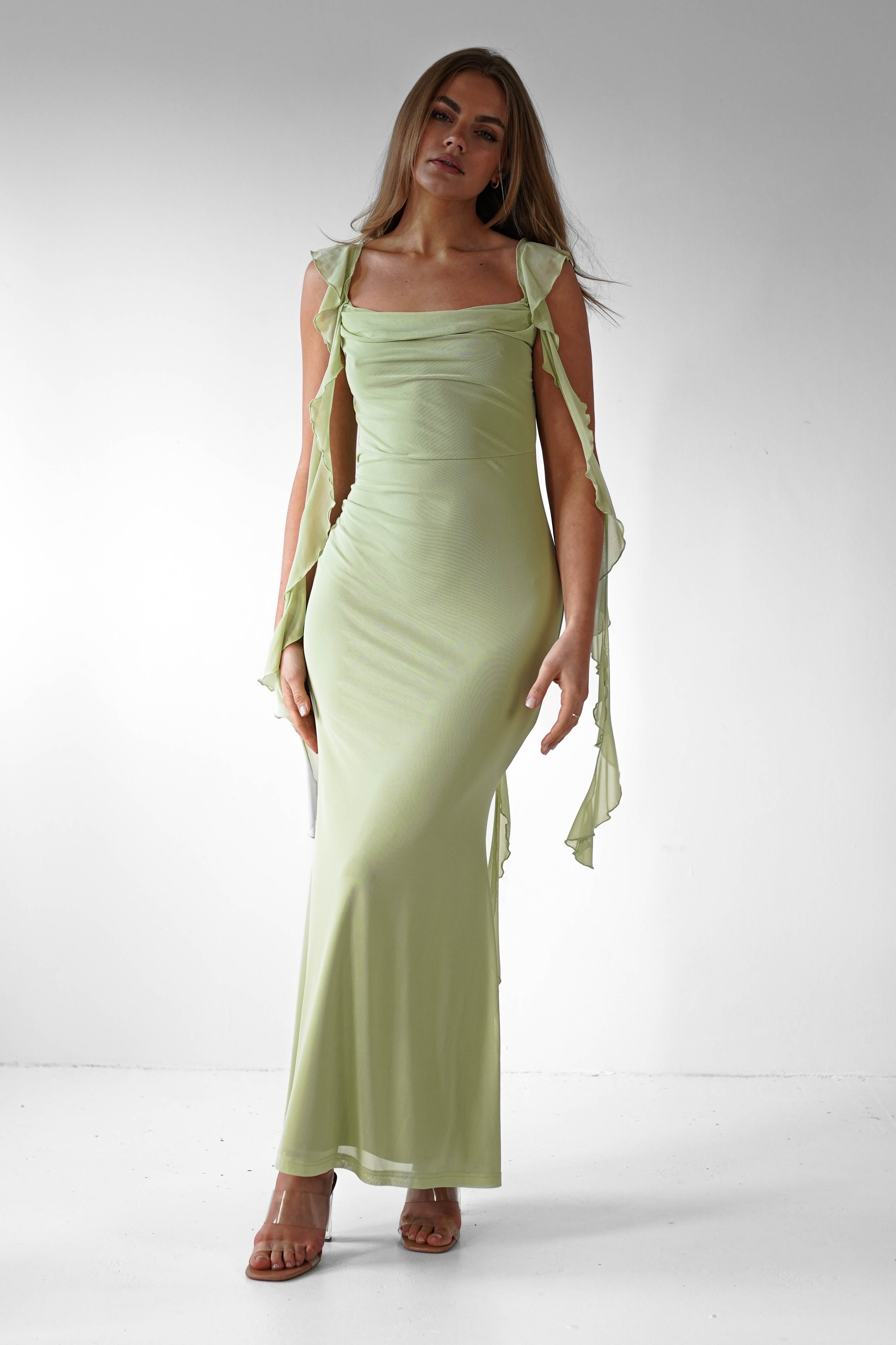 Ruffle Midaxi Dress for Effortless Elegant Style