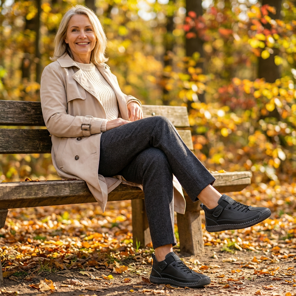 Orthopedic Slip-On Sneakers with Arch Support for All-Day Comfort