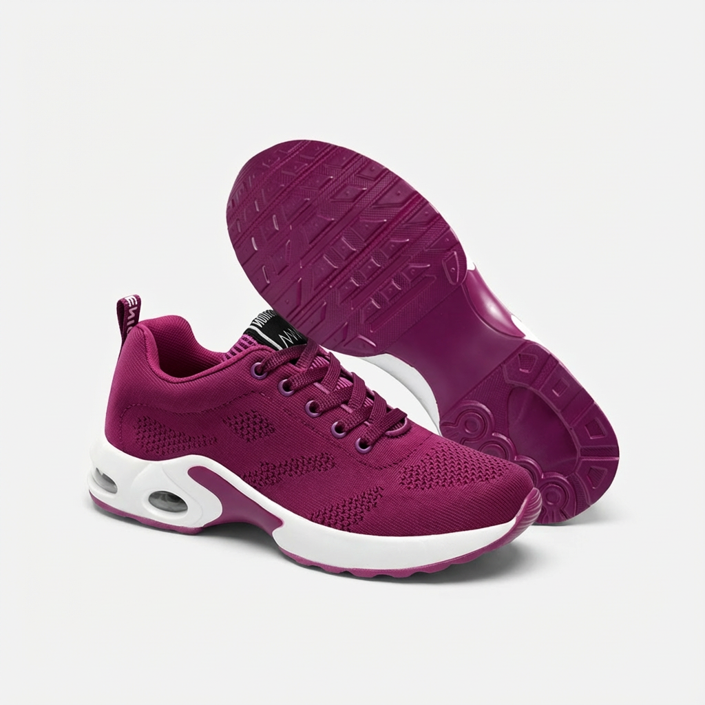 Purple Orthopedic Walking Sneakers for All-Day Comfort