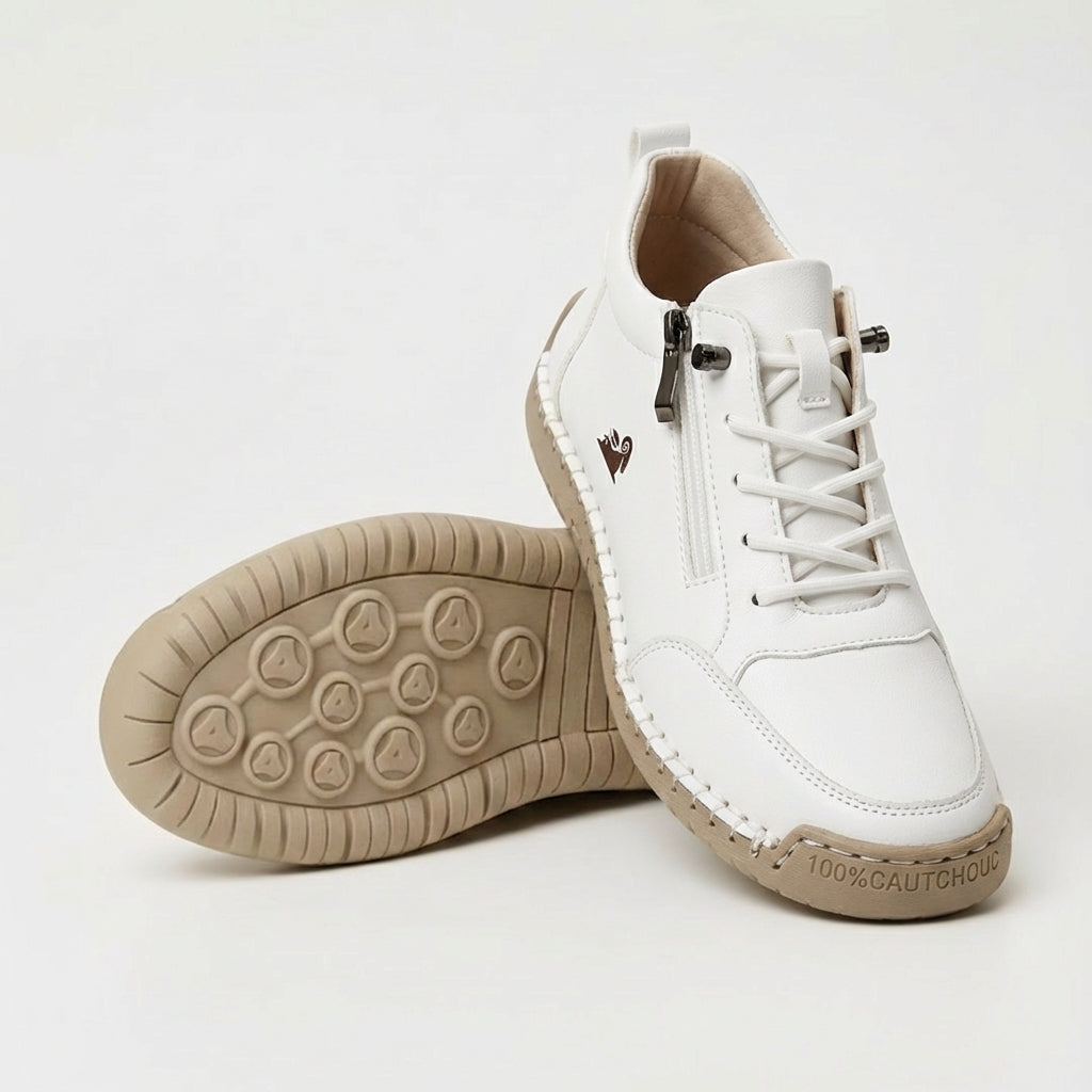 Orthopedic Walking Sneakers with Easy Side Zipper Closure