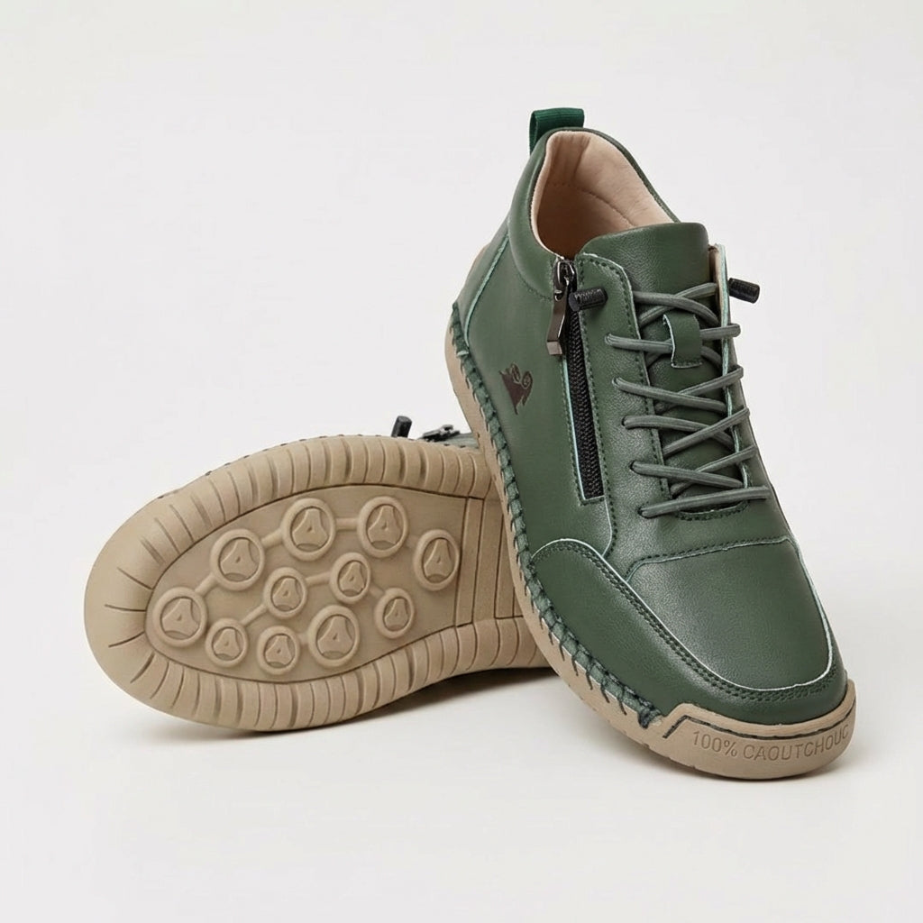 Orthopedic Walking Sneakers with Easy Side Zipper Closure