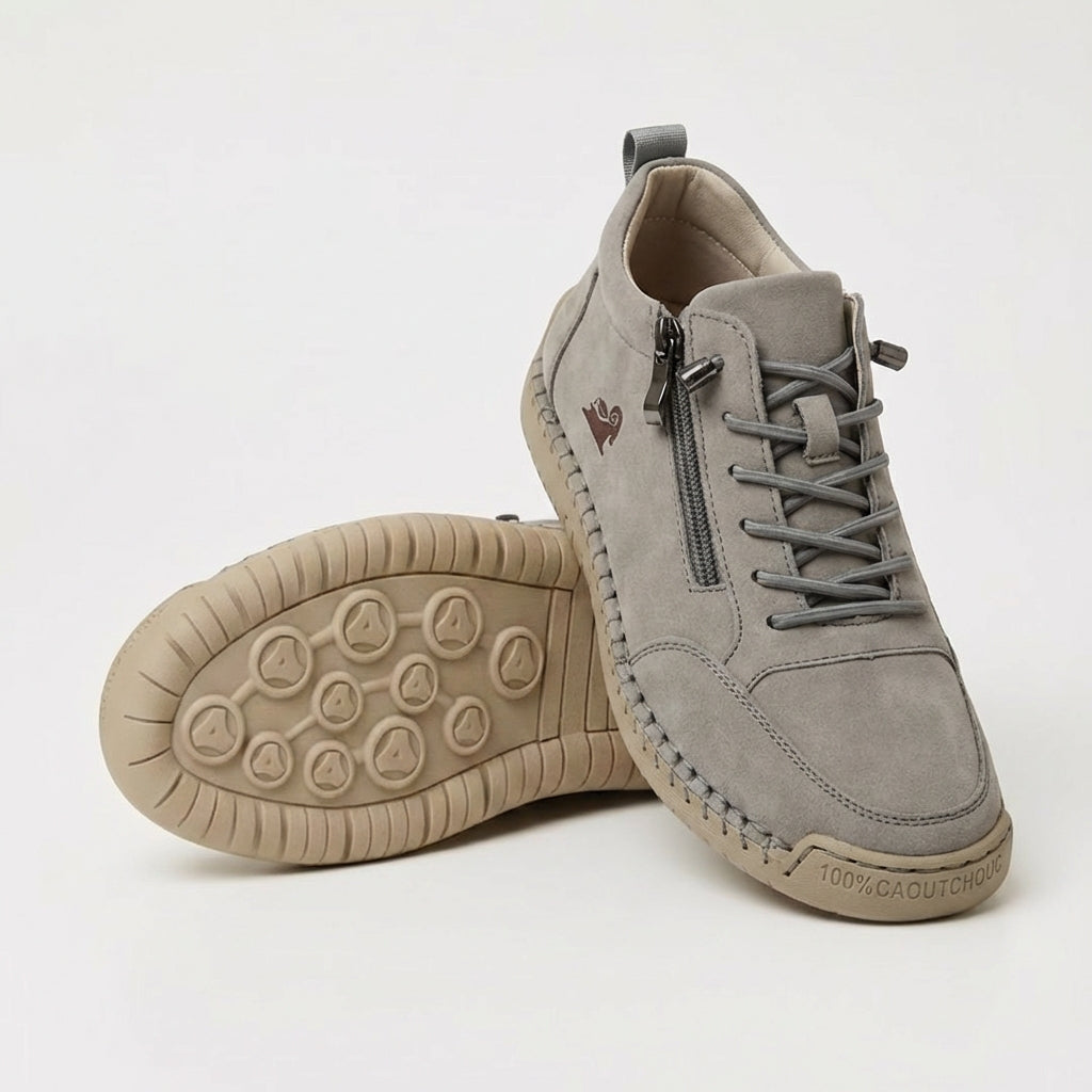 Orthopedic Walking Sneakers with Easy Side Zipper Closure