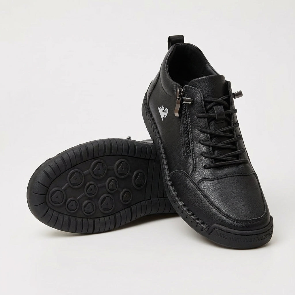 Orthopedic Walking Sneakers with Easy Side Zipper Closure