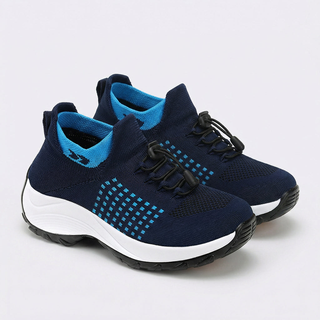 Navy Blue Orthopedic Walking Shoes for All-Day Comfort and Style