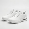 White Orthopedic Walking Sneakers with Arch Support and Wide Fit