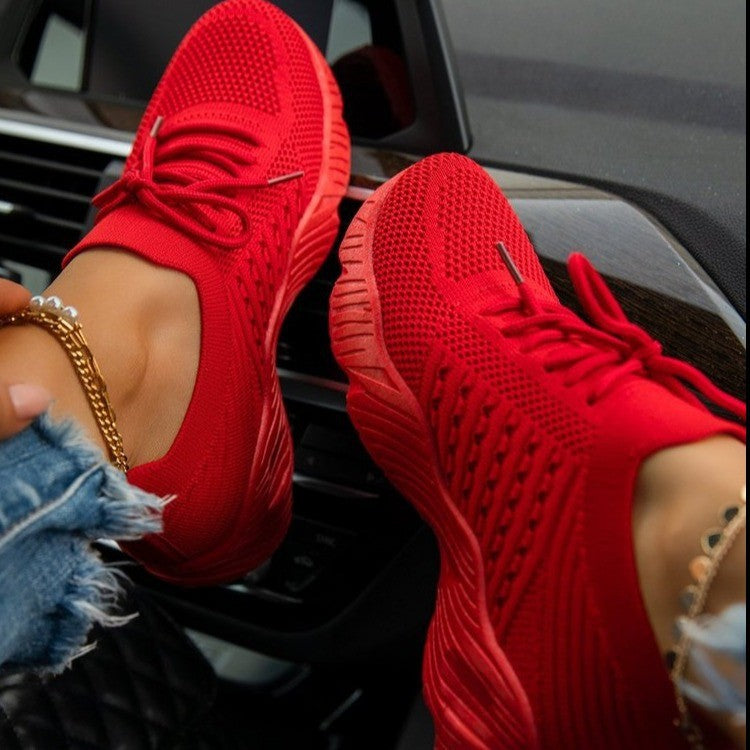 Orthopedic Knit Sneakers with Arch Support & Cushioned Comfort