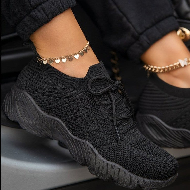 Orthopedic Knit Sneakers with Arch Support & Cushioned Comfort