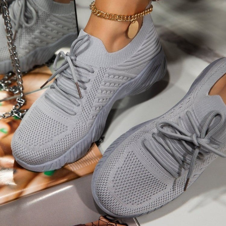 Orthopedic Knit Sneakers with Arch Support & Cushioned Comfort