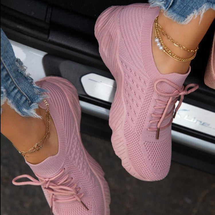 Orthopedic Knit Sneakers with Arch Support & Cushioned Comfort