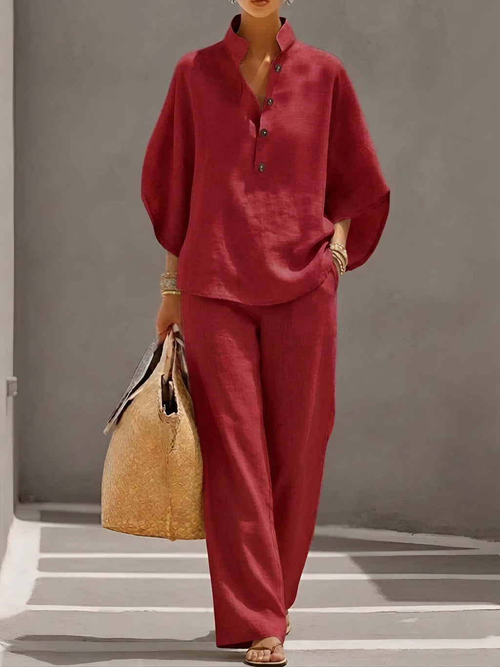 Elena – Linen Cotton Two-Piece Set
