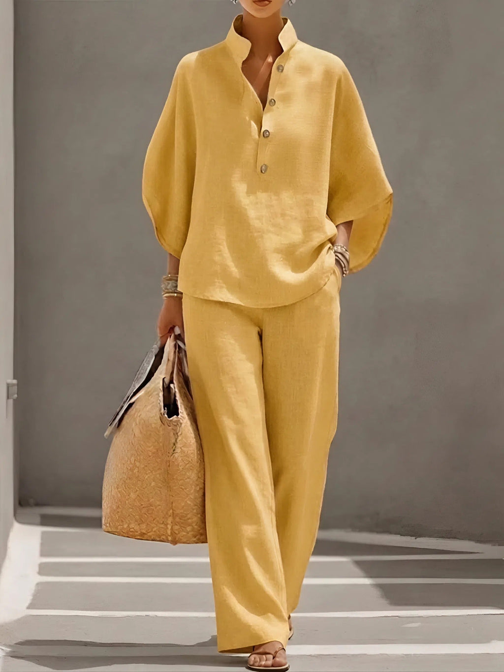 Elena – Linen Cotton Two-Piece Set