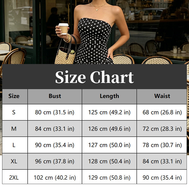 Polka Dot Strapless Dress – Timeless Summer Elegance