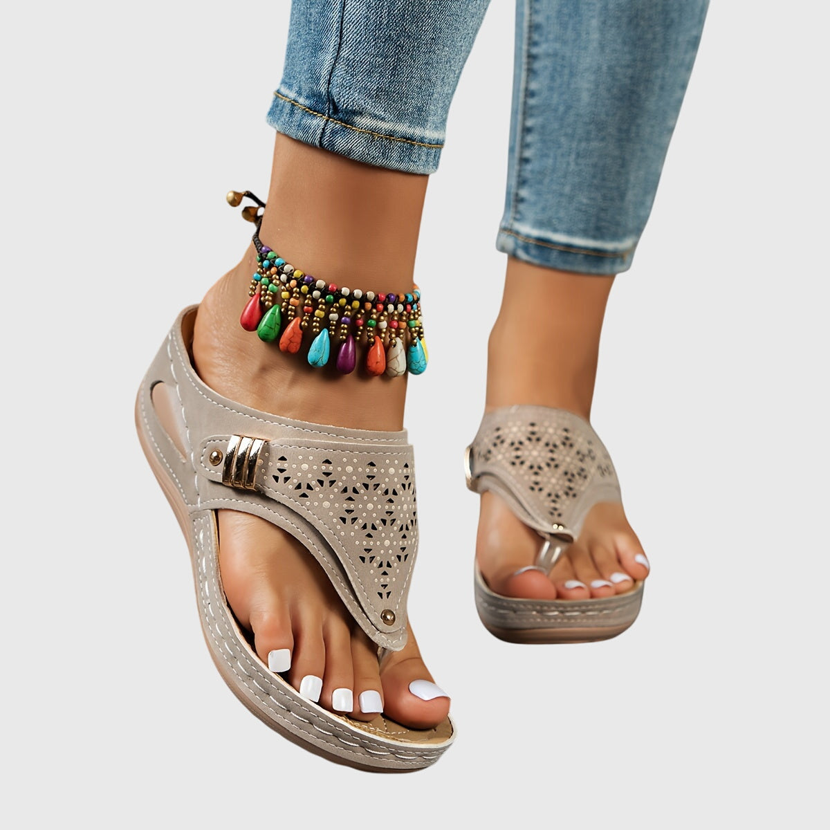 Platform Ankle Strap Sandals for Women – Theodoros