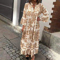 Floral Midi Dress for Women – Long Sleeve Valencia