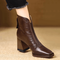 Elaine | Luxury Ankle Boots with Mid-Heel